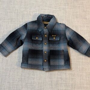 Wrangler Baby Blue Plaid Jacket